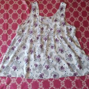 Paisley/Floral Babydoll Tank